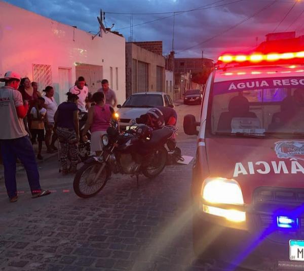 Motociclista sofre grave acidente em Conceição do Coité