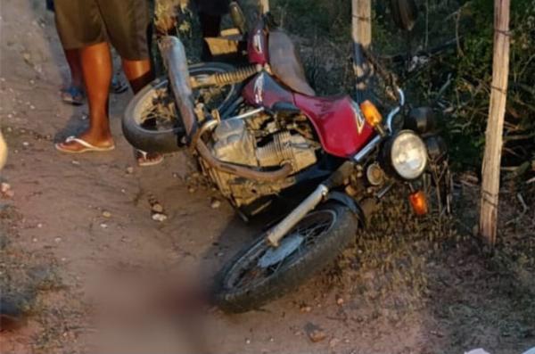 Motociclista morre em acidente em estrada vicinal de Itiúba